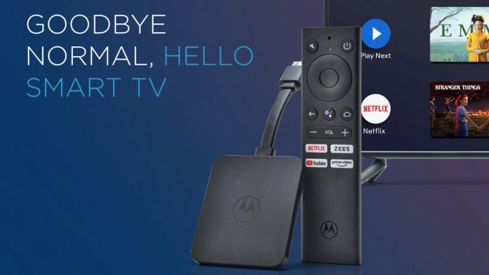 Motorola 4K Android TV Stick launched at ₹3,999, Know More