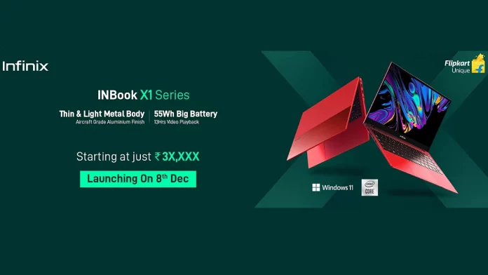 Infinix Inbook X1, Inbook X1 Pro Laptops Set to Launch in India on December 8; Specifications Revealed