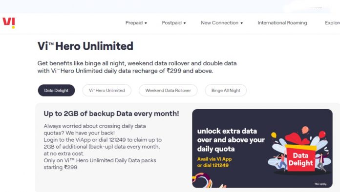 Vi Data Delight Offer Gives 2GB Additional Data on Vi Hero Unlimited Plans: All Details