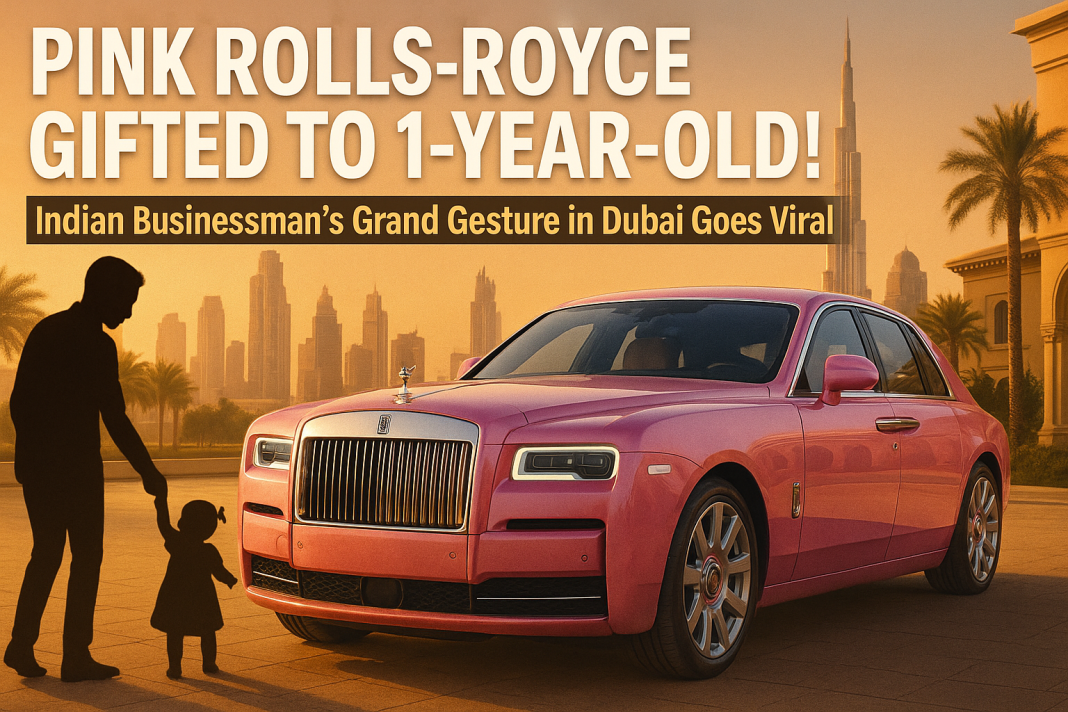 Dubai Businessman Gifts Custom Pink Rolls-Royce to 1-Year-Old Daughter