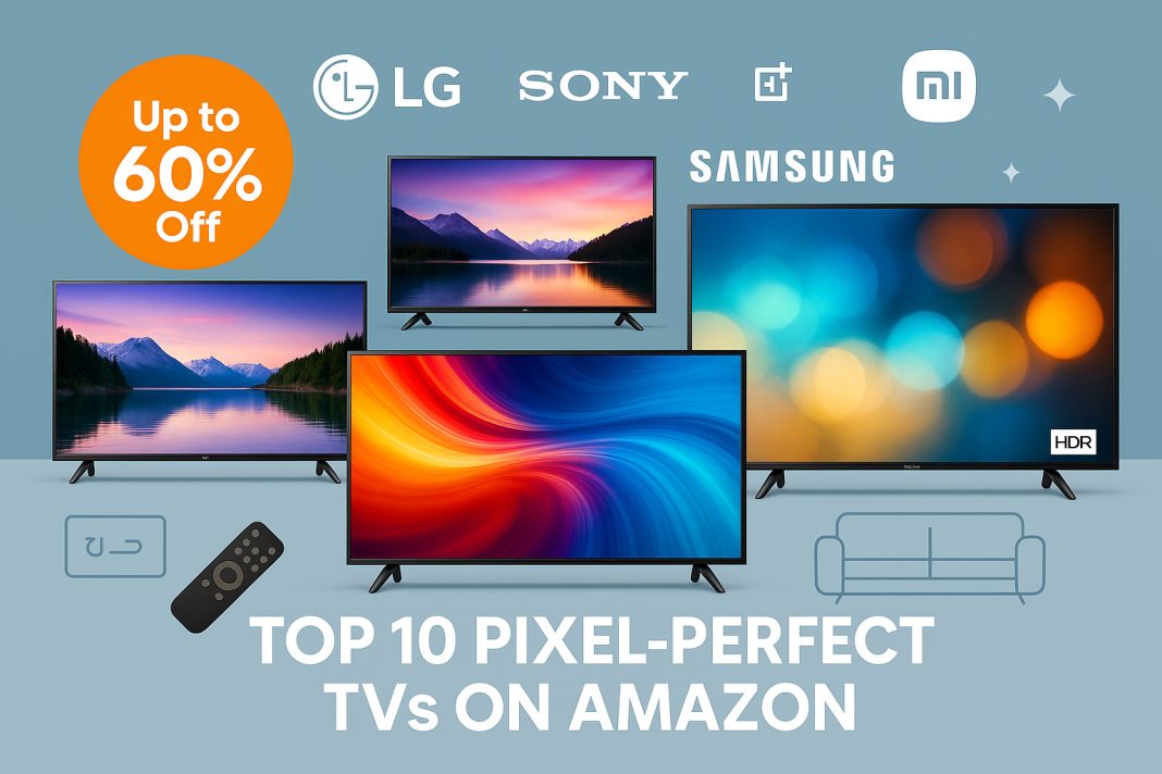 Top 10 Amazon TV Deals – LG, Sony, Samsung Smart TVs at Up to 60% Off